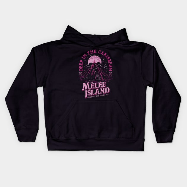 Deep in the Caribbean (purple) Kids Hoodie by Olipop